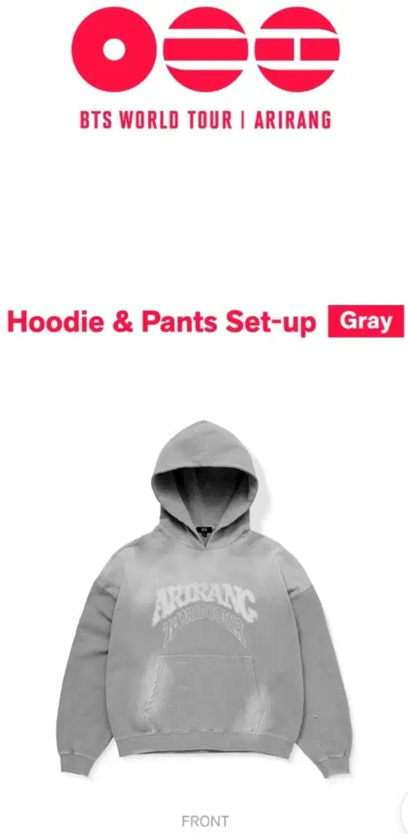 Bts Bangtan World Tour Arirang Hoodie Pants Setup Set | Bunjang Global